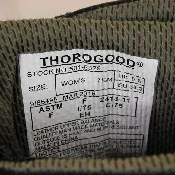 Thorogood Waterproof Composite Toe EMS Firefighting Boot 504-6379 Women Size 7.5 - Picture 13 of 14